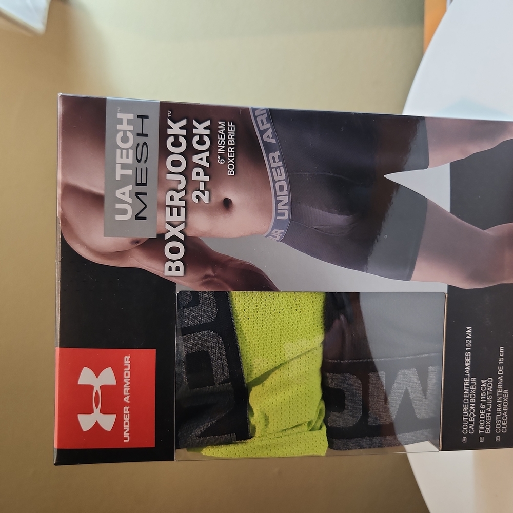 Under Armour Tech Mesh Boxer Jock  2 Pack-XXL